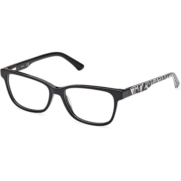 Amazon.com: Guess Eyeglasses GU 50114 001 Shiny Black